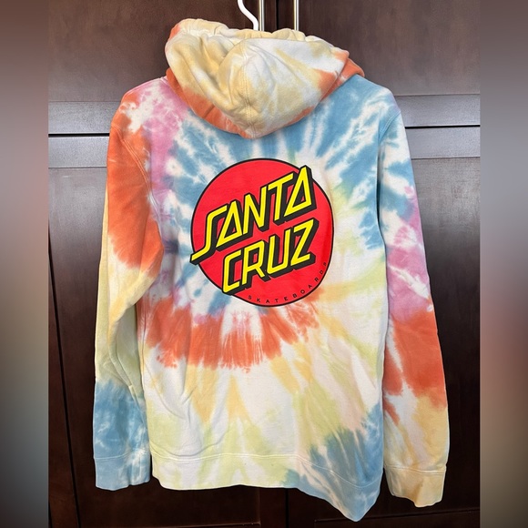 Santa Cruz tye dye hoodie - Picture 2 of 3